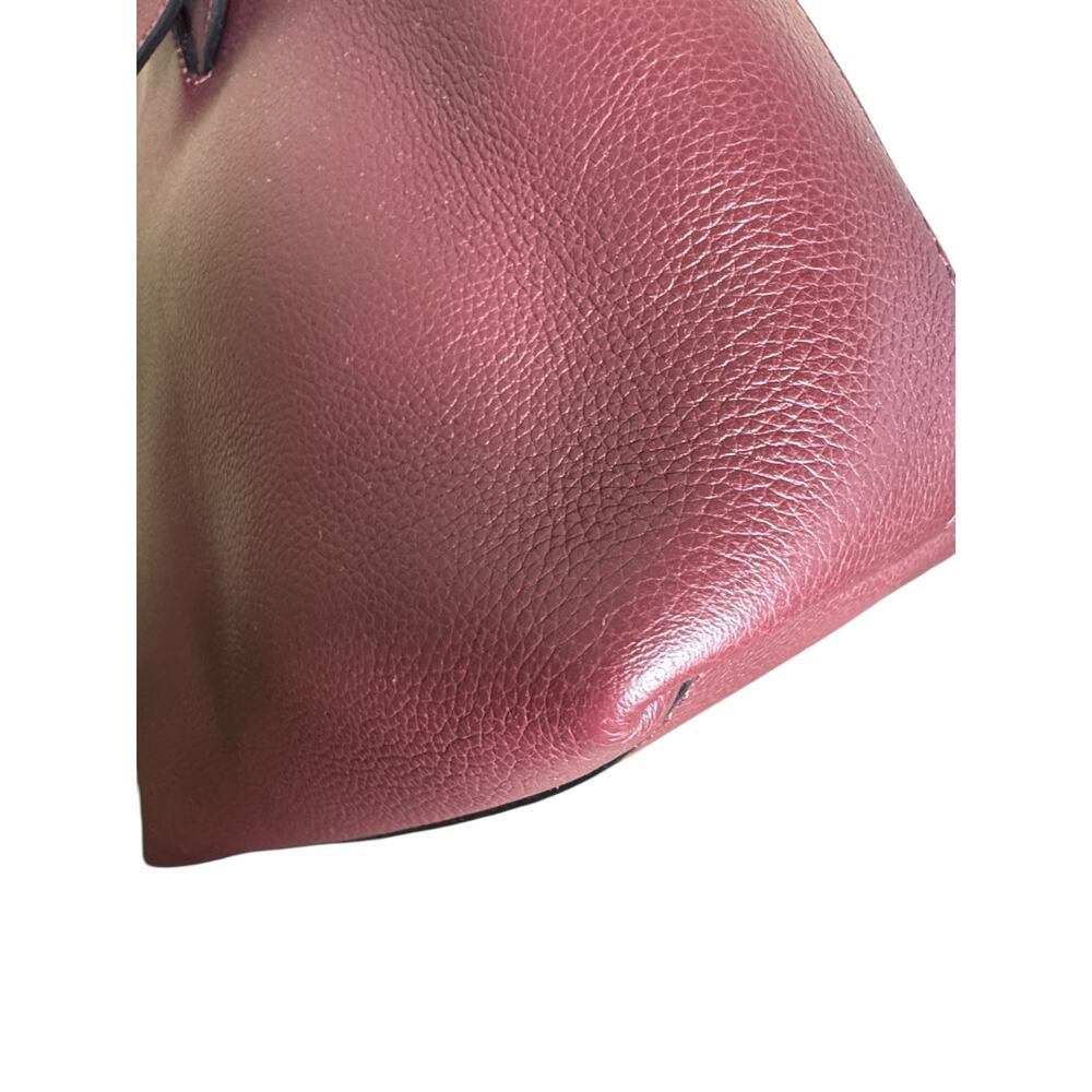 Alexander McQueen NWT T-Bar Sling Leather Tote in Cranberry - Picture 14 of 16